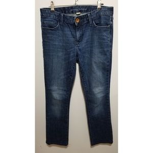 Banana Republic skinny straight blue jeans